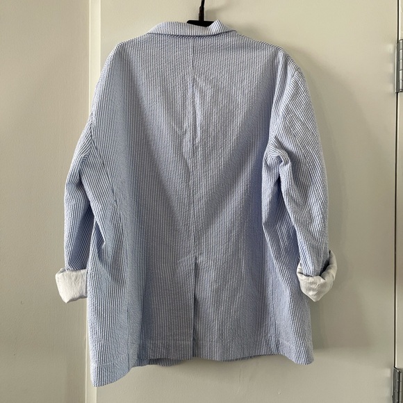 Denimist Deconstructed Seersucker Blazer - Picture 5 of 9